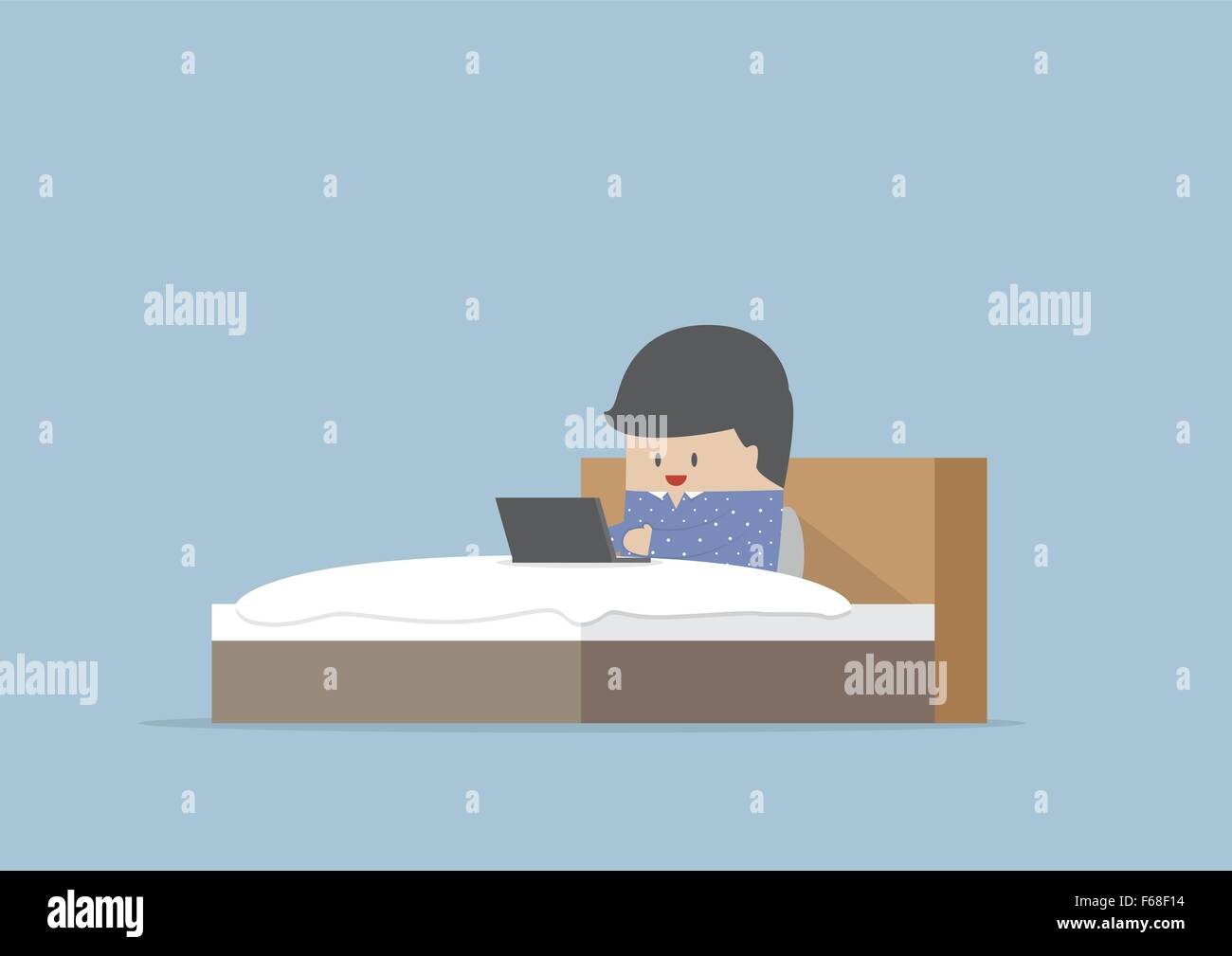 Man working laptop vector Stock Vector Images Alamy Man working laptop vector Stock Vector Images Alamy