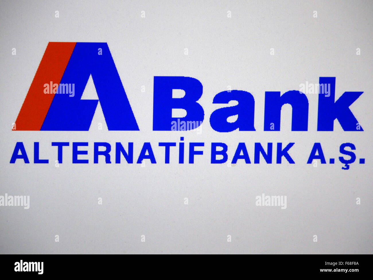 Markenname: "Alternatif Bank", Berlin. Stock Photo