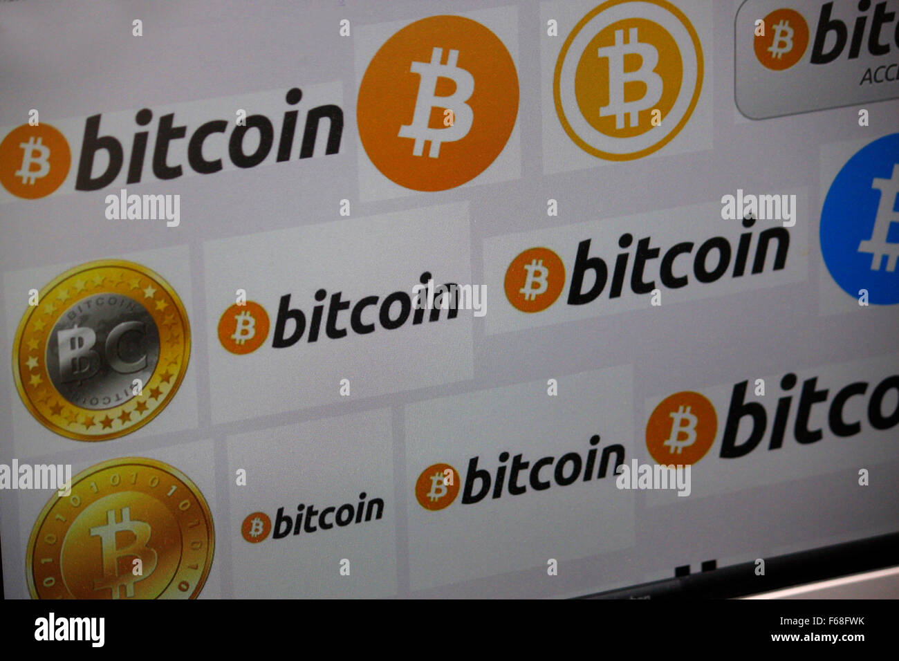 Bitcoin logo hi-res stock photography and images - Alamy