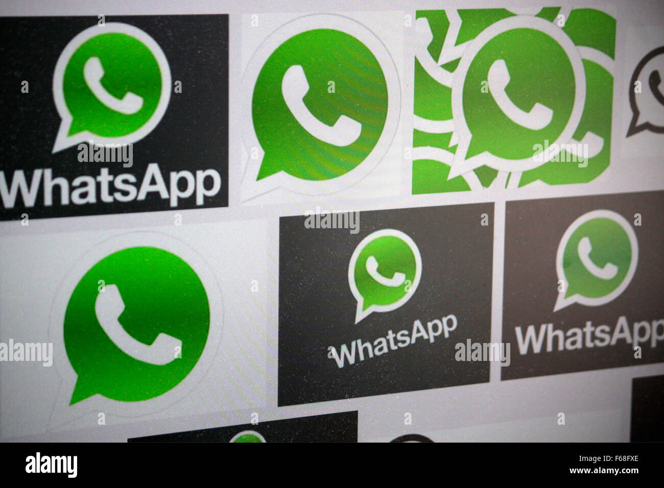 Markenname: 'Whatsapp', Berlin. Stock Photo