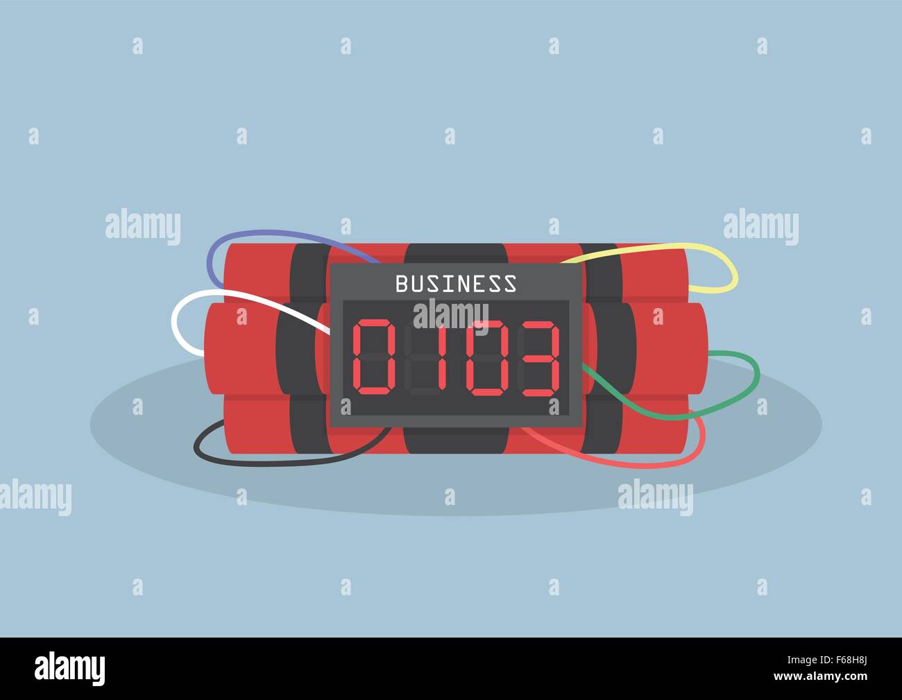 Ticking time bomb illustration Stock Vector Images Alamy