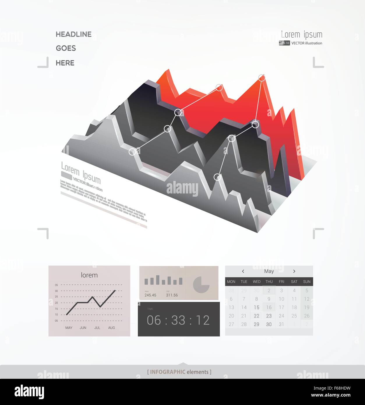 Abstract vector infographic element Stock Vector Image & Art - Alamy