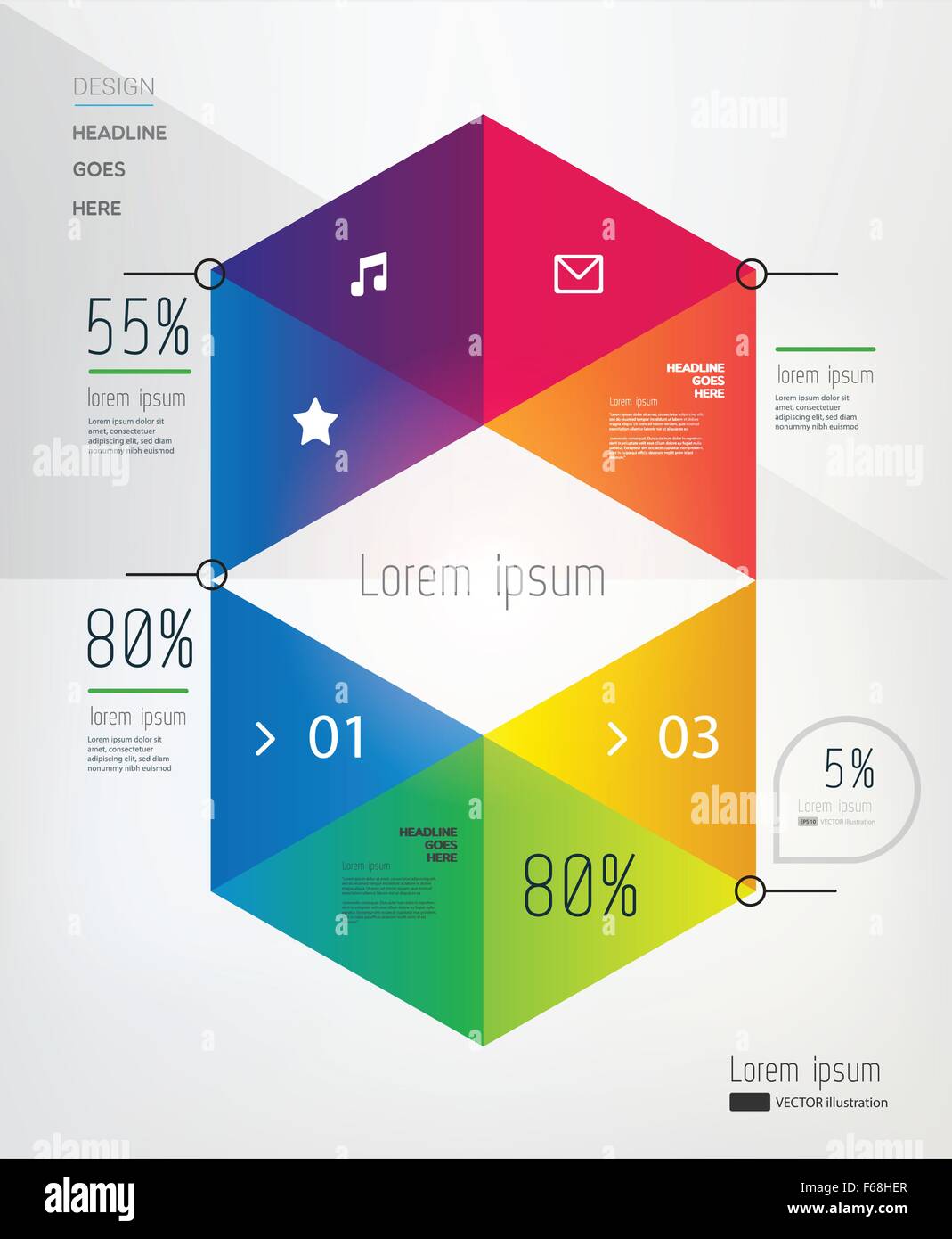 Web digital infographics text Stock Vector Images - Alamy