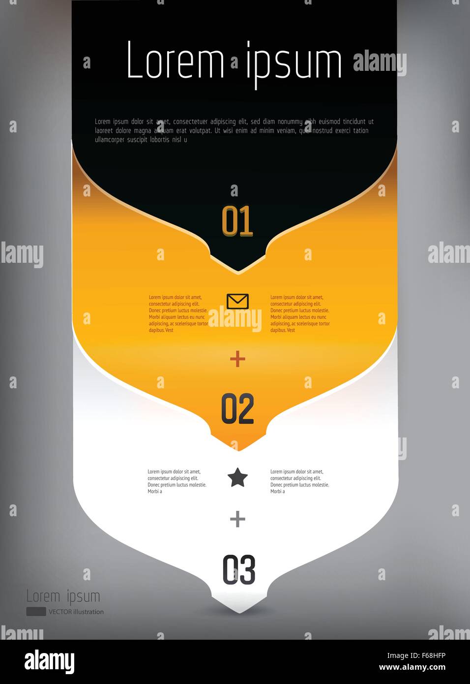 Three steps vector infographic illustration Stock Vector Image & Art ...