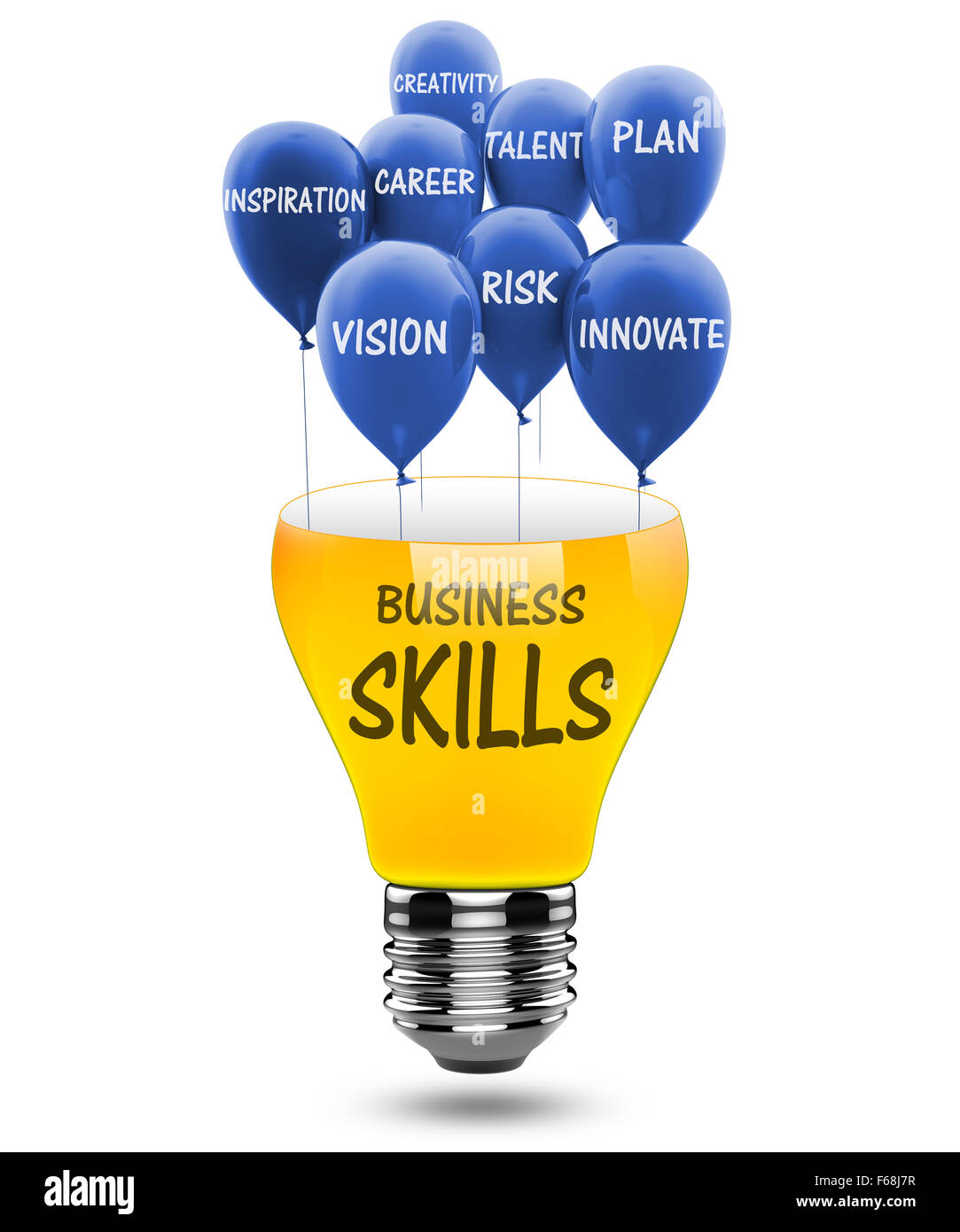 Ideas, skills and knowledge as a concept Stock Photo