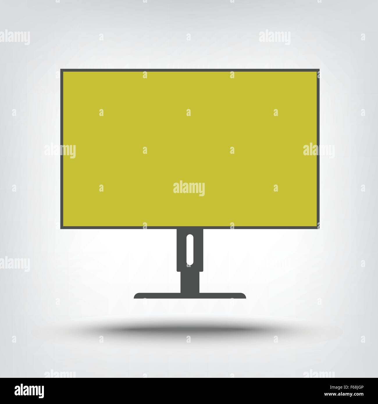 Computer monitor icon as a concept Stock Vector