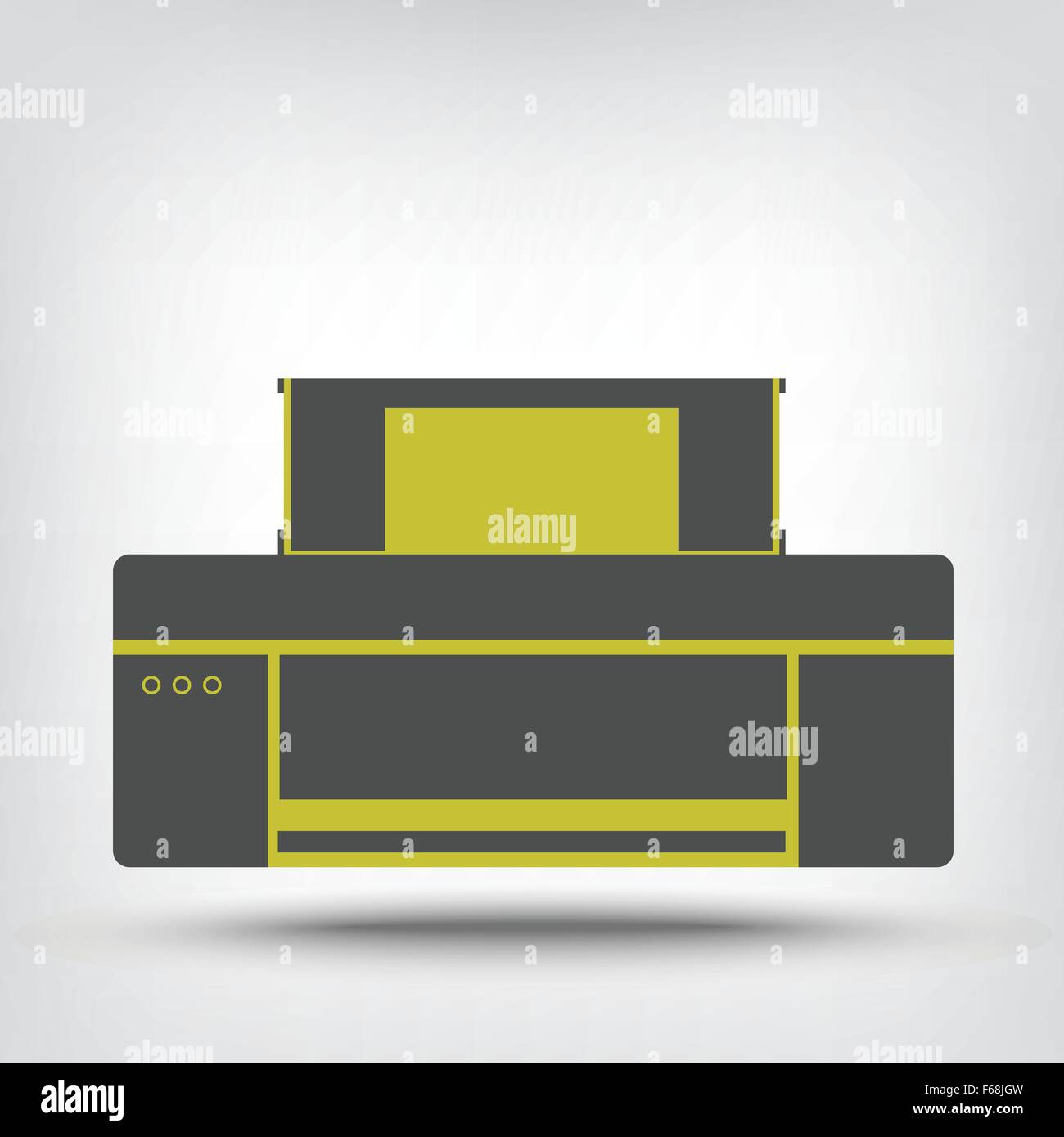 Flat printer icon as a concept Stock Vector Image & Art - Alamy