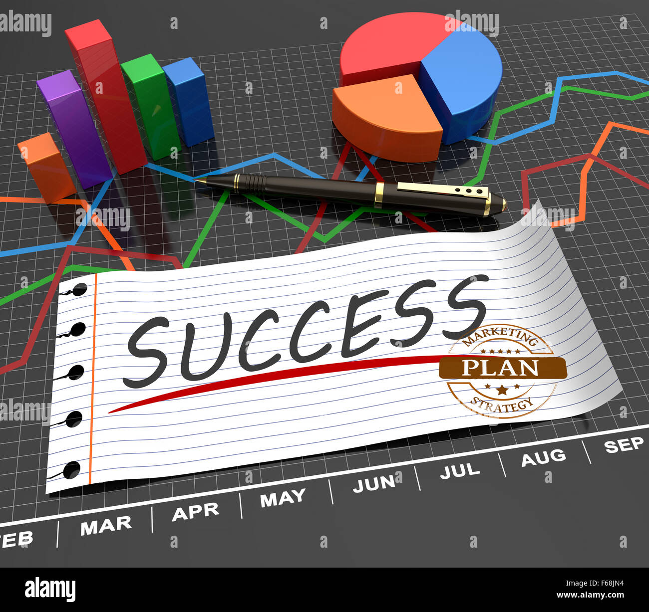 Successful plan with the analysis as a concept Stock Photo - Alamy