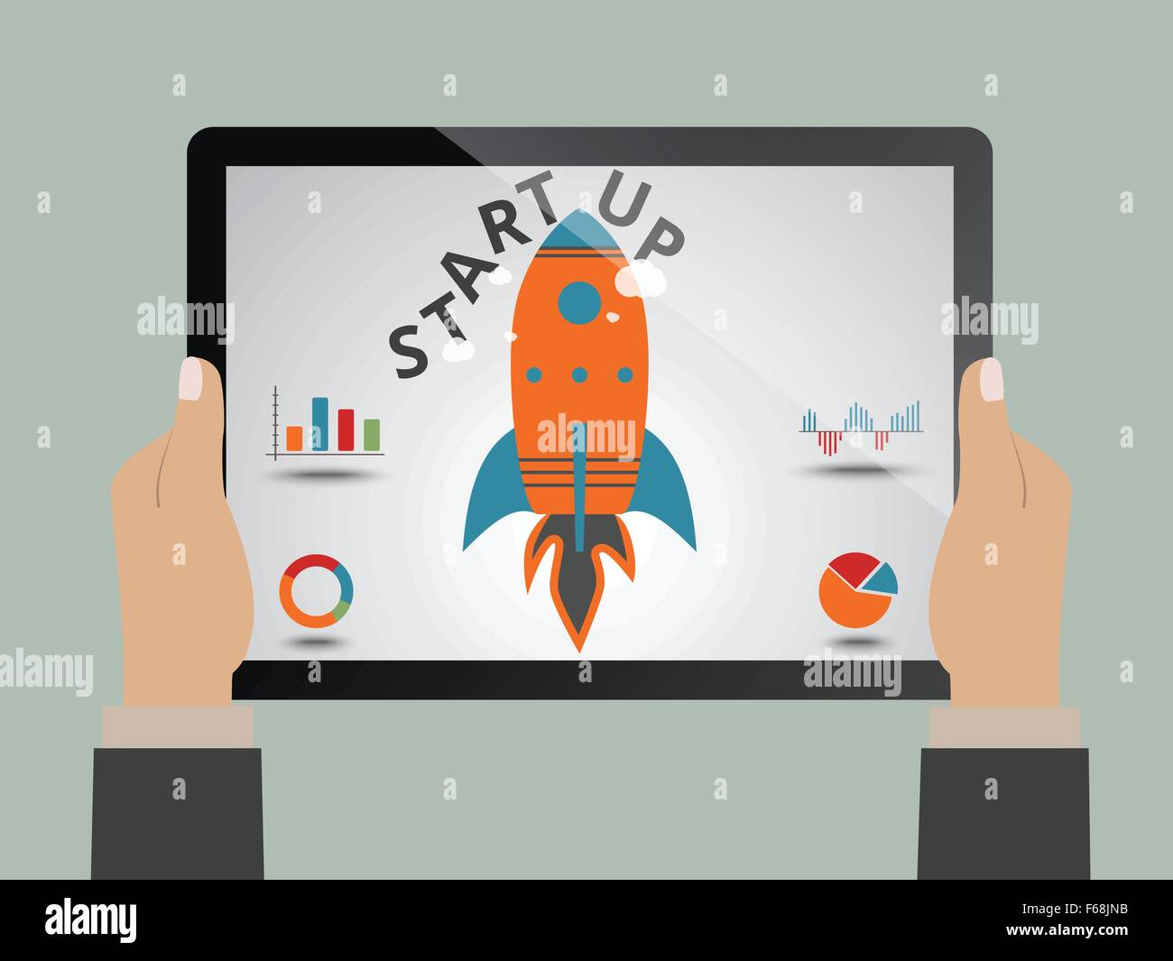 Startup, launching new business as concept Stock Vector Image & Art - Alamy