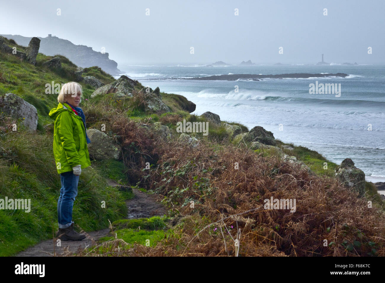 Coast path Stock Photo