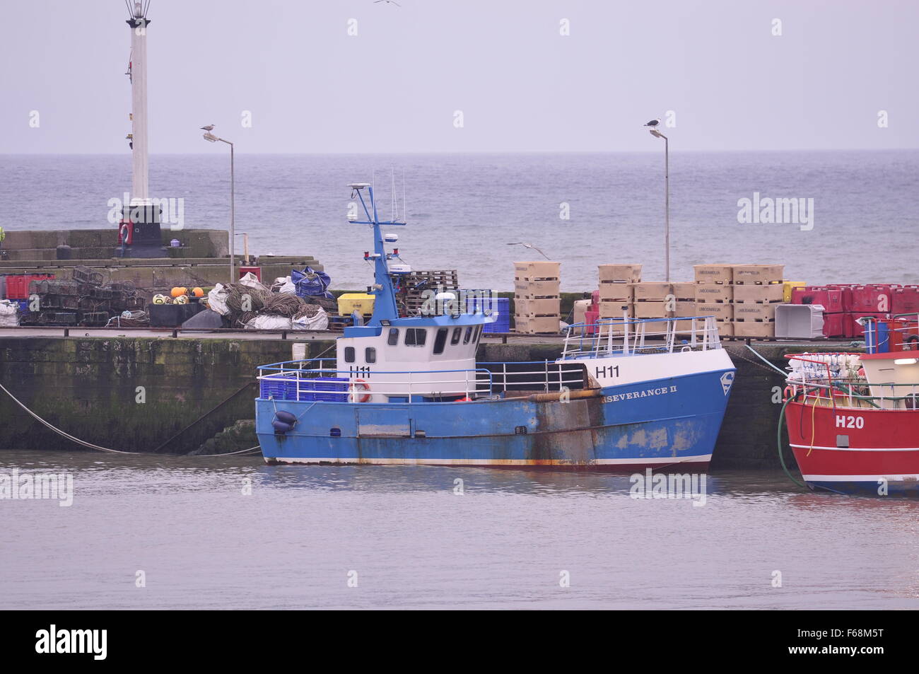 Fishing boats in Bridlington port, Yorkshire Stock Photo Alamy