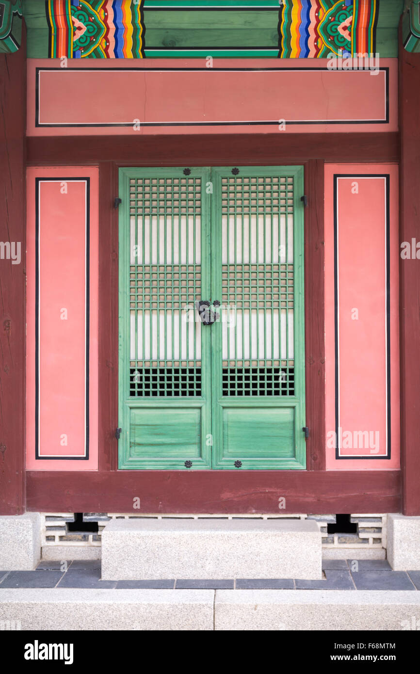 Door in Gwanghwamun, Seoul South Korea Stock Photo