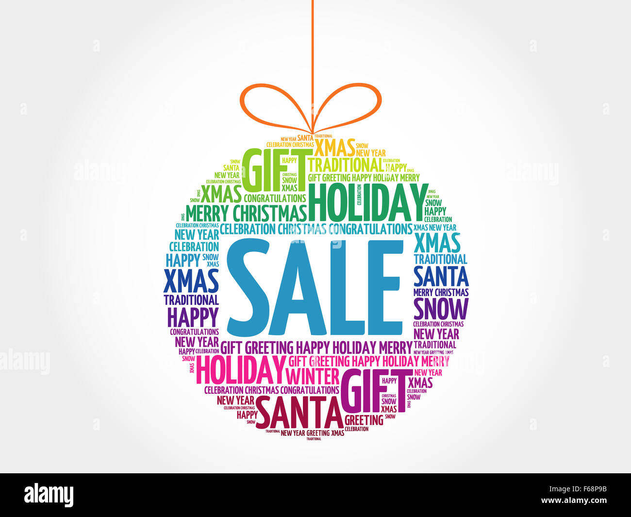 cloud, word ... SALE christmas Stock collage ball lettering