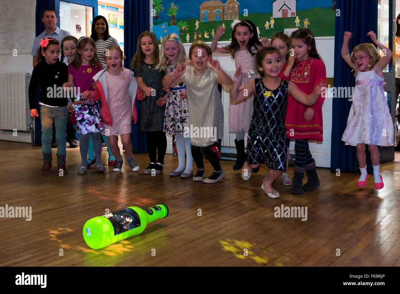 Girls Playing Spin The Bottle