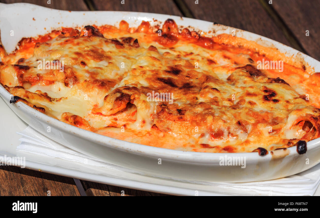 Lasagna al forno Stock Photo