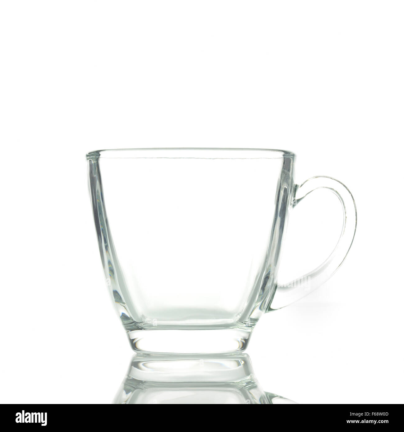 Tea Cup Made of Clear Glass Stock Photo Alamy