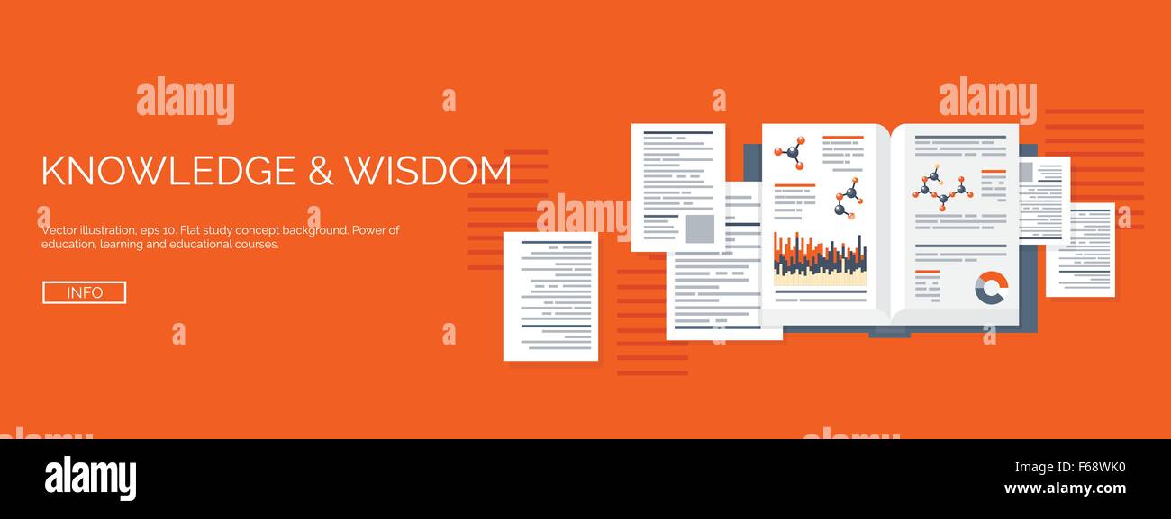 Vector illustration. Flat study backgrounds set. Education