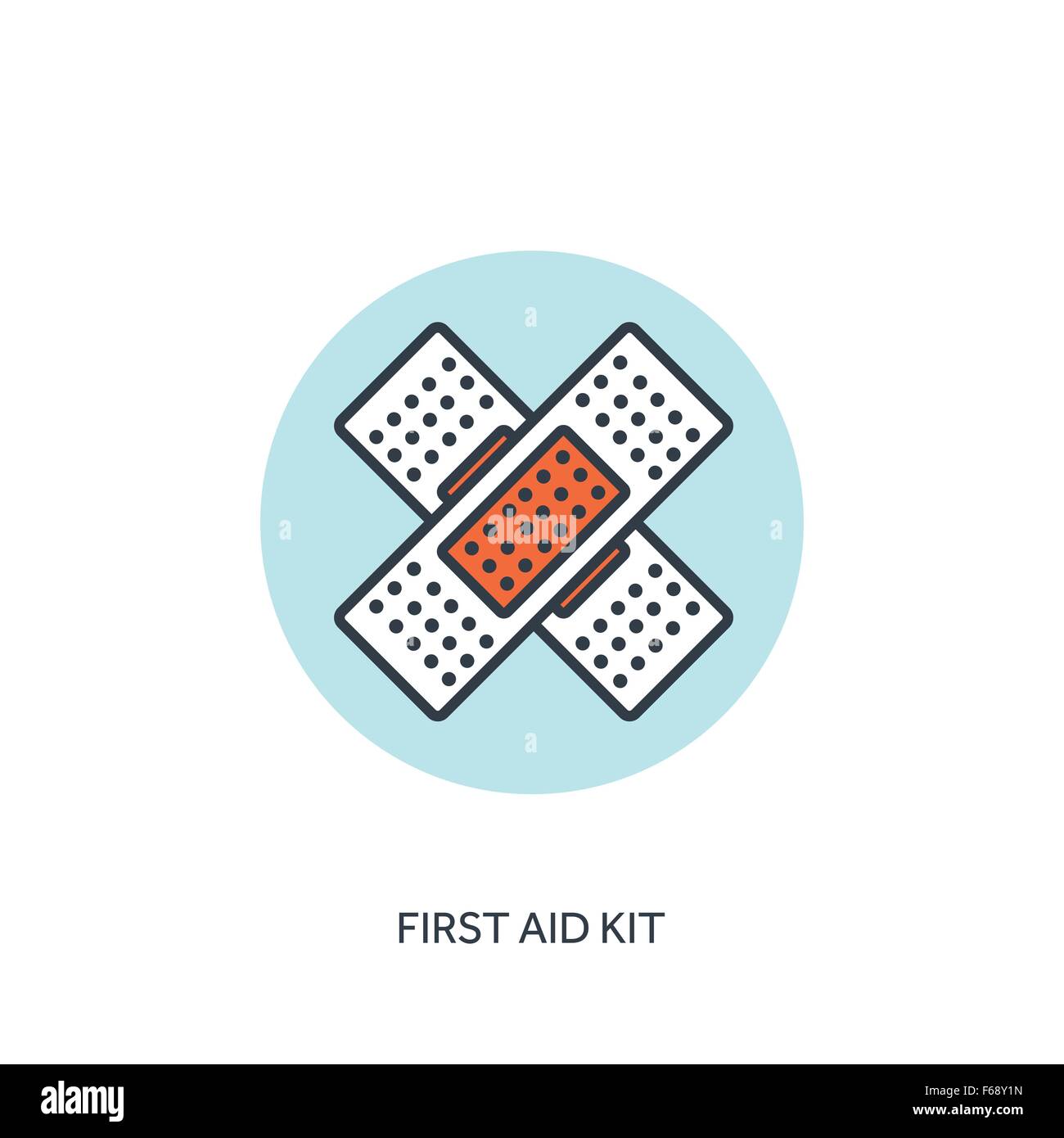 Vector illustration. Plaster. Medical icon. First aid help , diagnosis ...