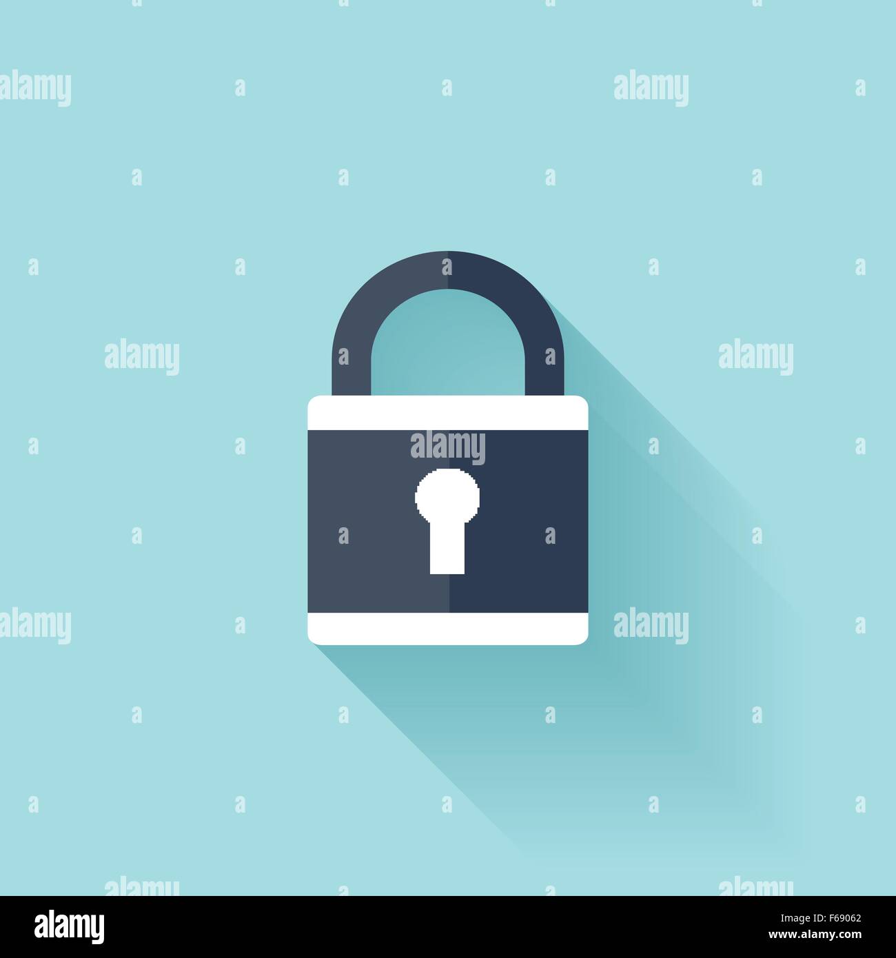 Flat lock icon Stock Vector Image & Art - Alamy