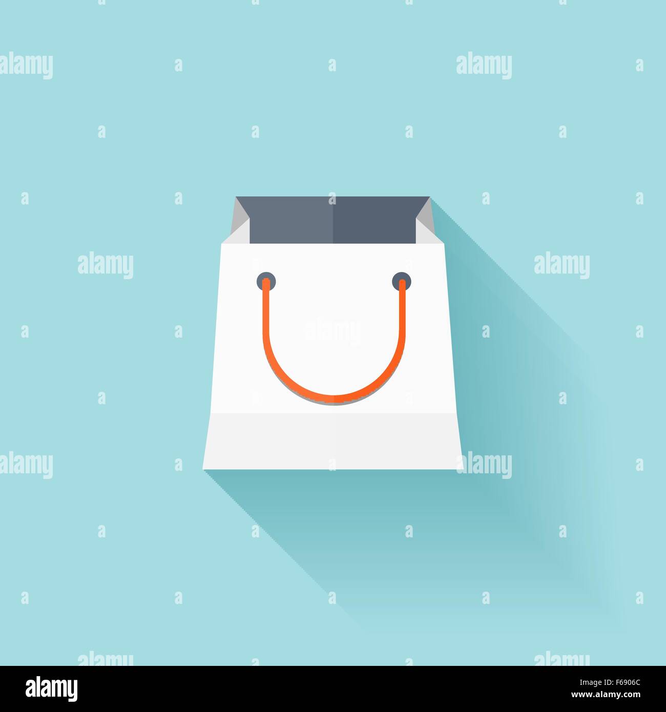 Flat shopping bag icon Stock Vector Image & Art - Alamy