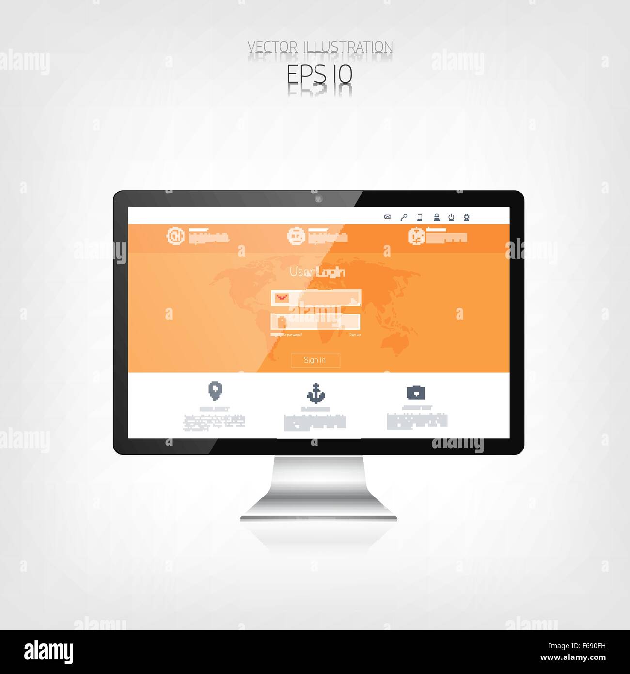 Responsive web design. Adaptive user interface. Digital devises ...