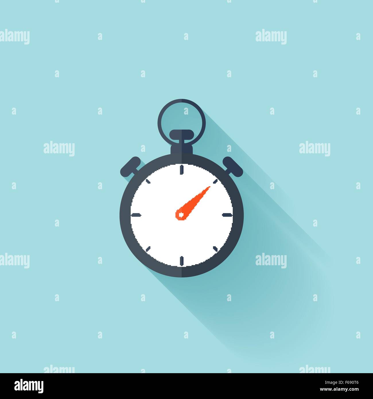 Stopwatch flat icon Stock Vector Image & Art - Alamy