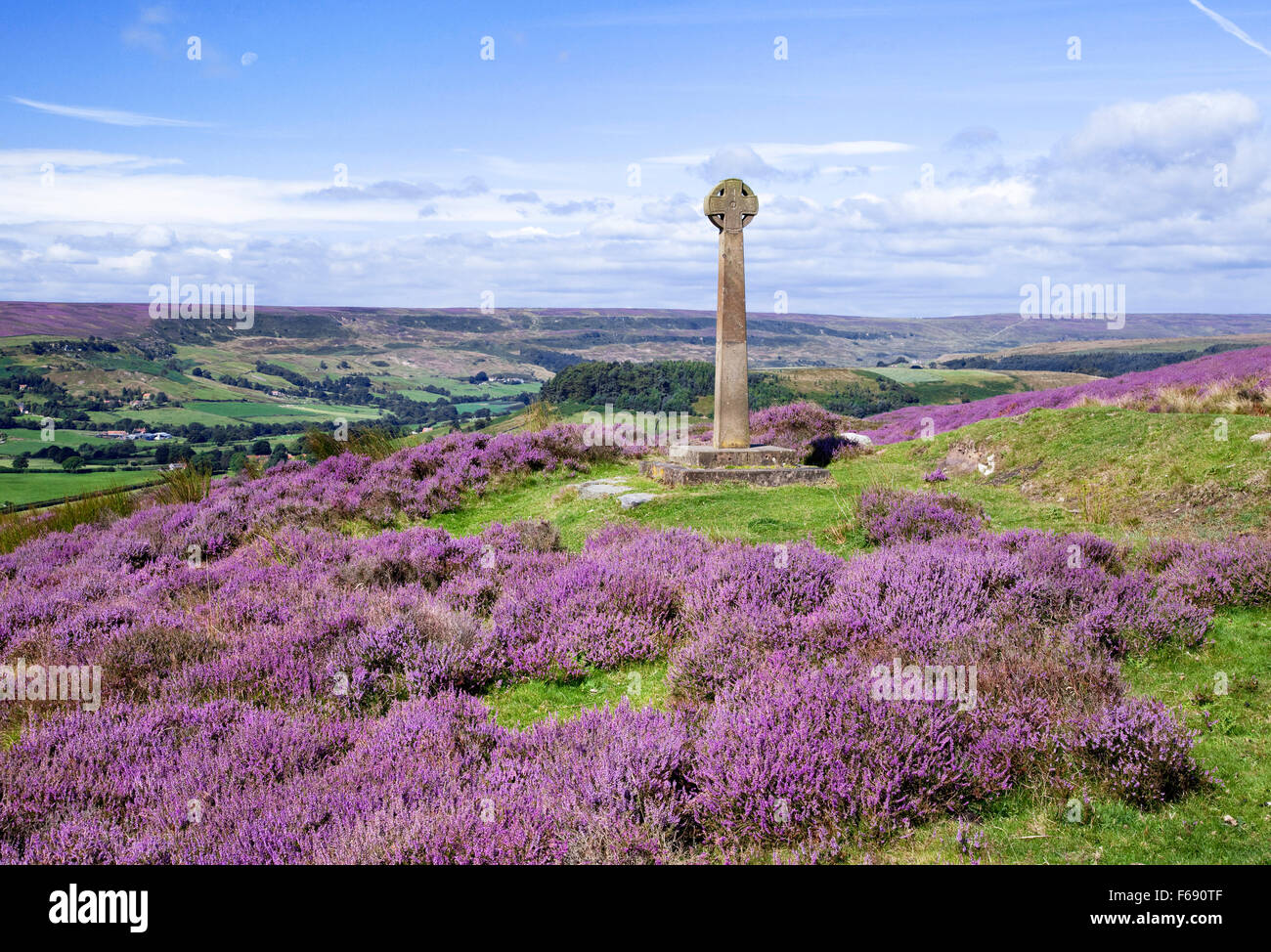 Millenium Cross, above Rosedale North York Moors national park North