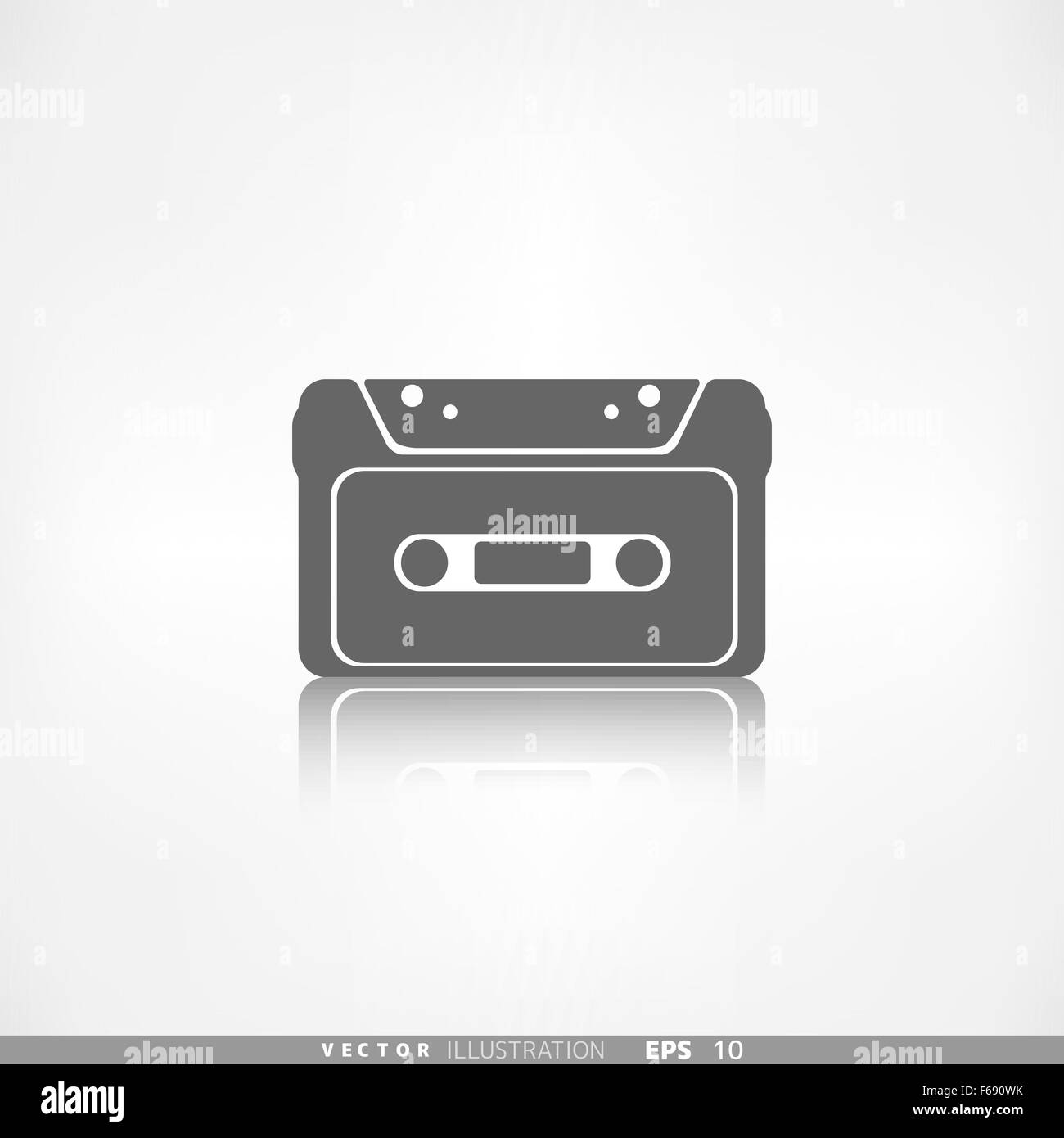 Compact Cassette icon, flat design, hipster style Stock Vector Image ...