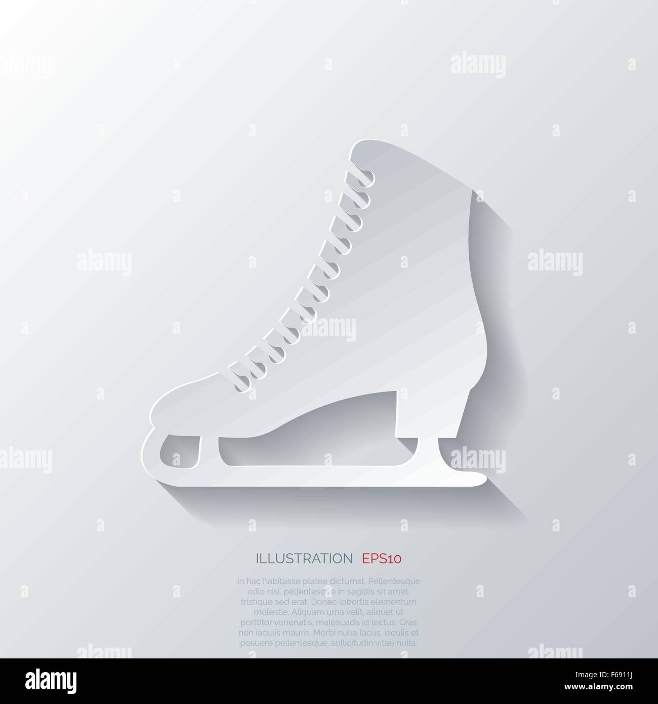 Ice skate shoes Stock Vector Images Alamy