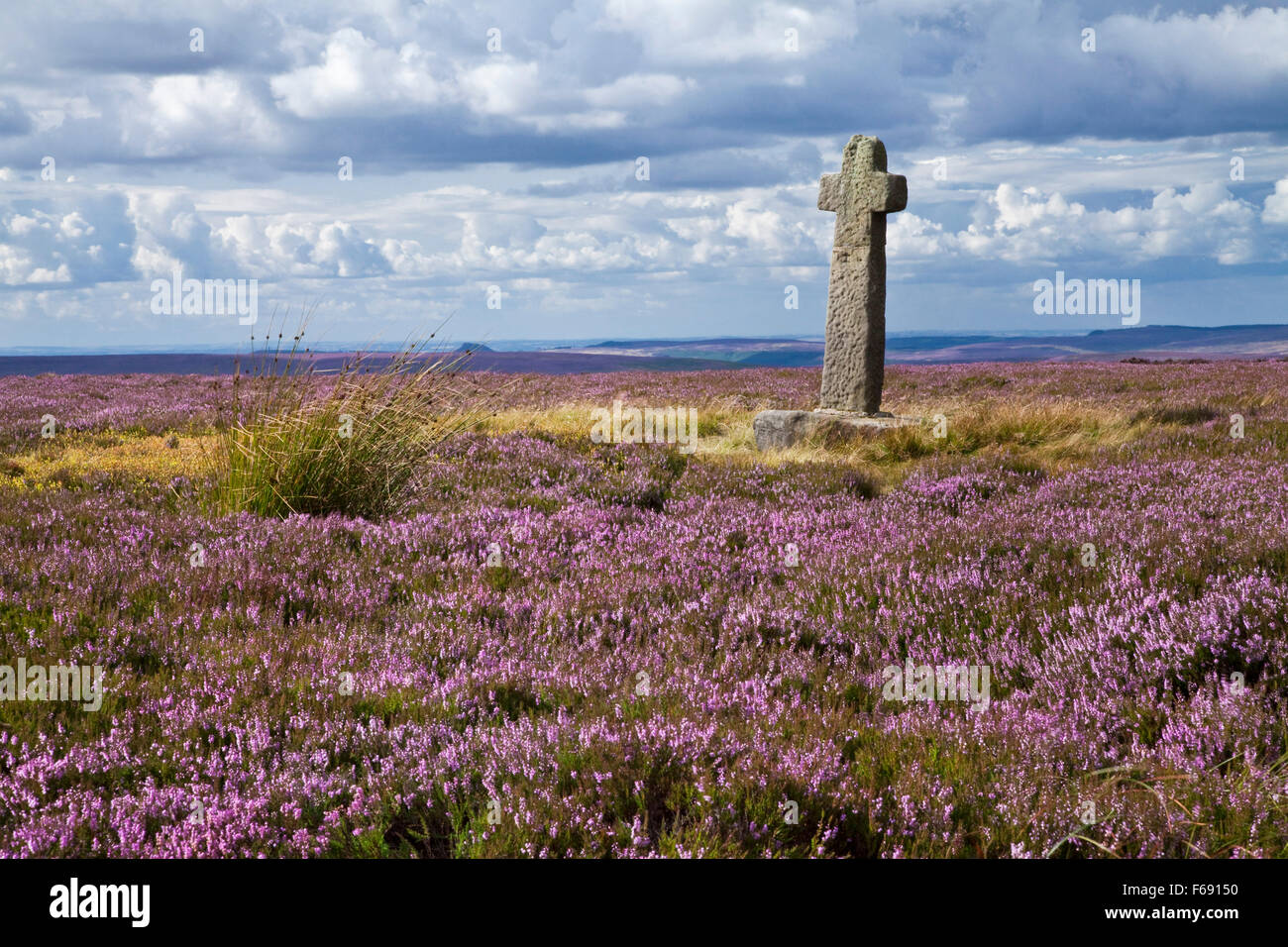 Old Ralph Cross Westerdale Moor North York Moors national park North Yorkshire England UK Stock Photo