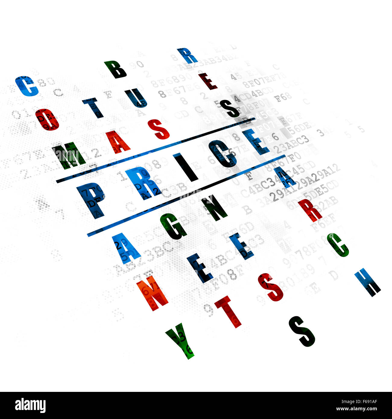 Marketing concept Price in Crossword Puzzle Stock Photo Alamy