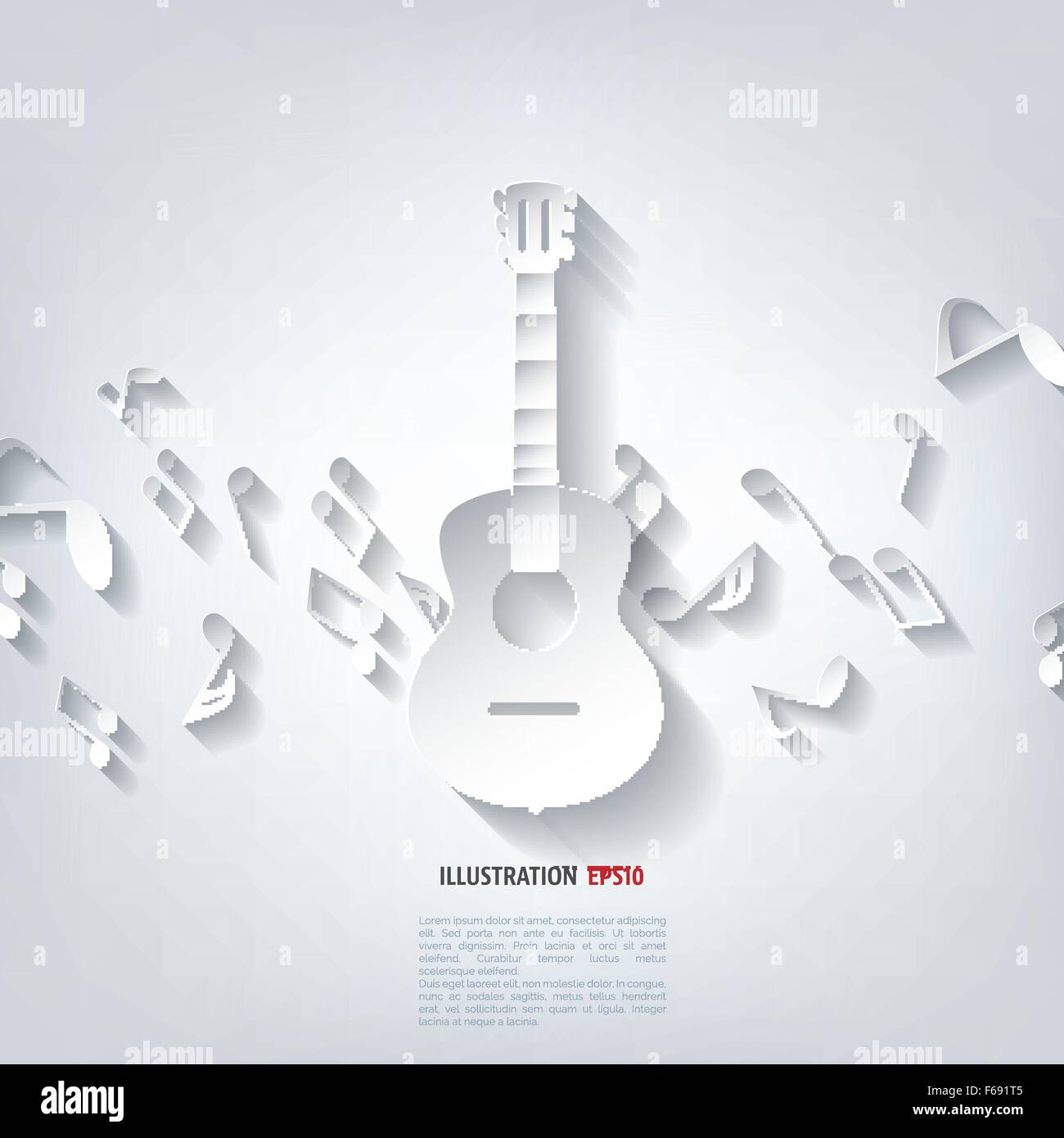 Guitar icon. Music background Stock Vector Image & Art - Alamy