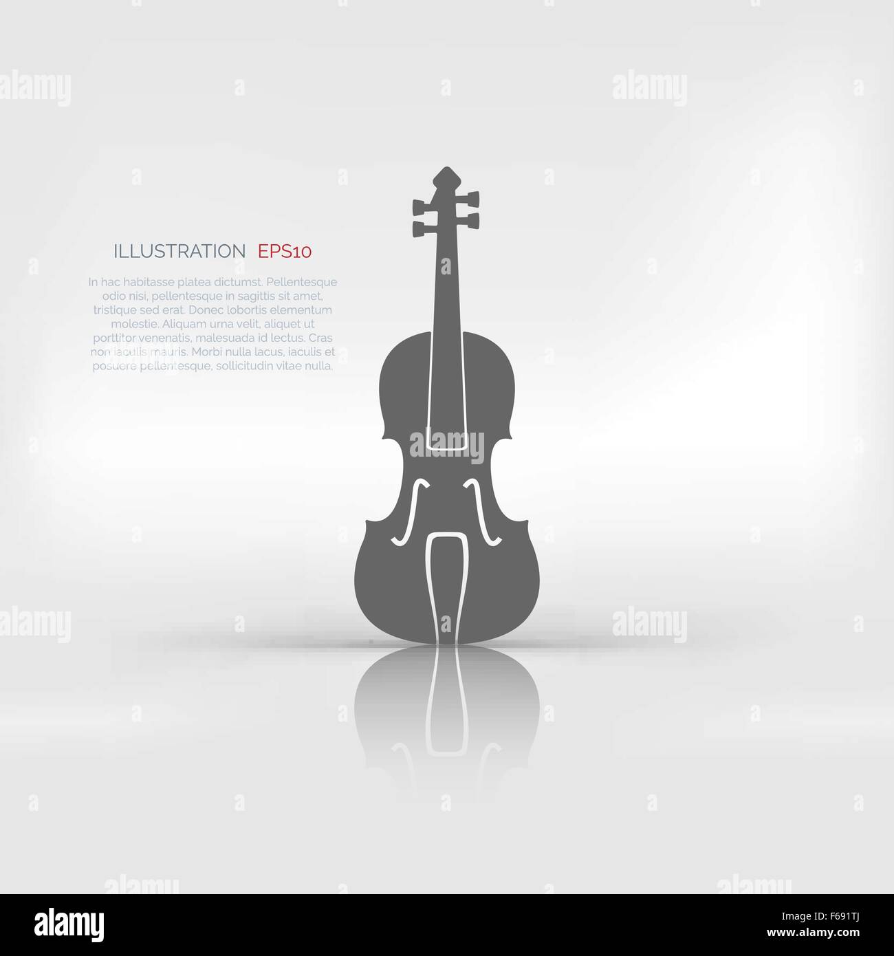Violin Icon. Music background Stock Vector Image & Art - Alamy