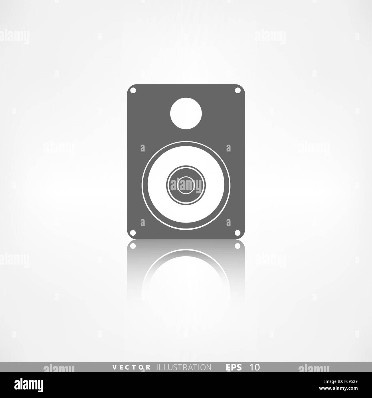 Subwoofer web icon Stock Vector