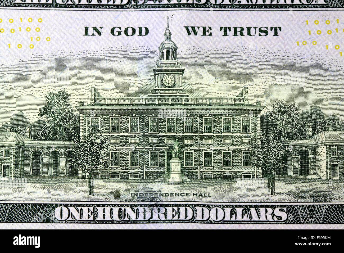 US Currency One Hundred Dollar Bill Stock Photo - Alamy