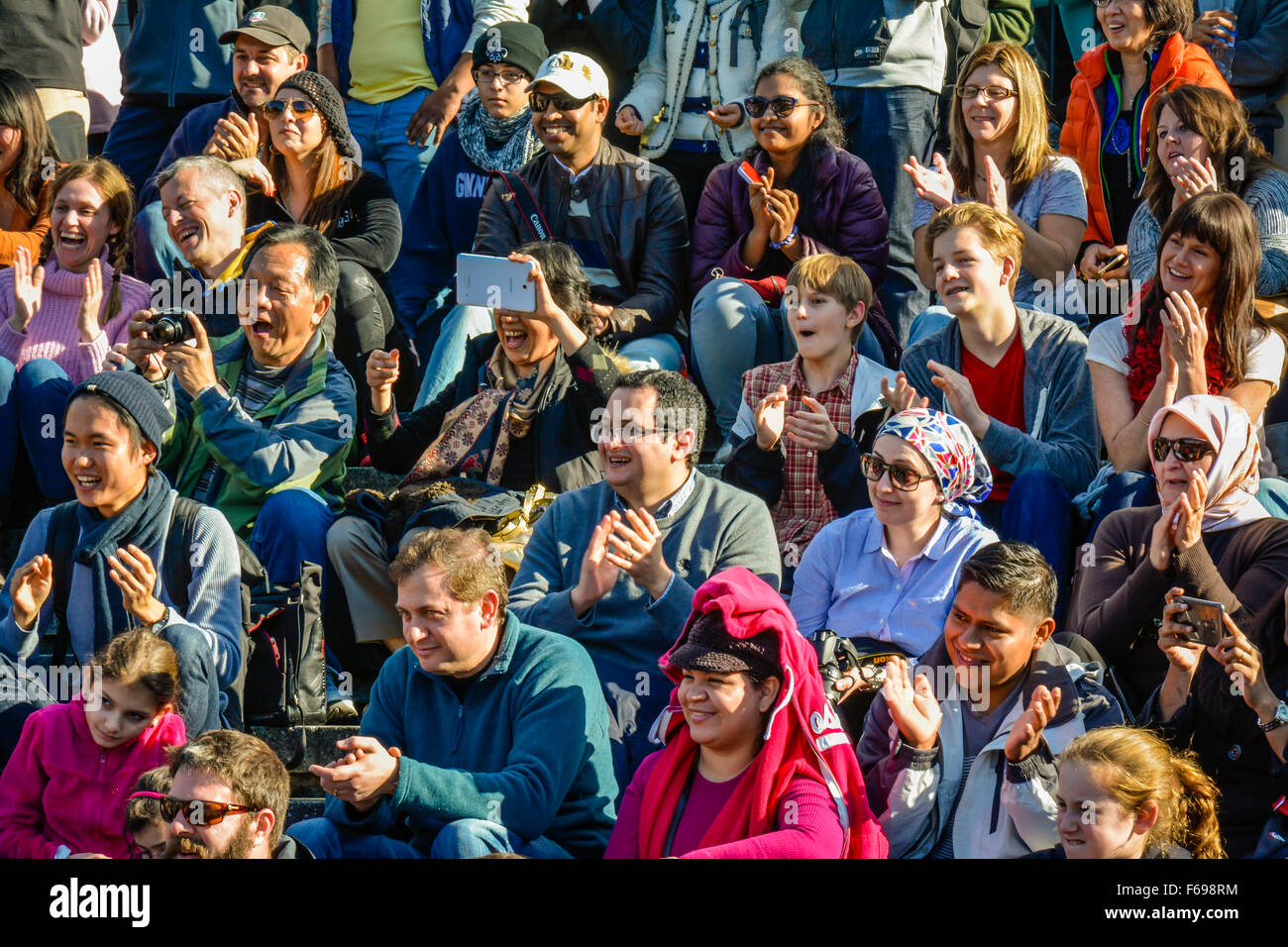 Multi ethnic people audience hi-res stock photography and images - Alamy