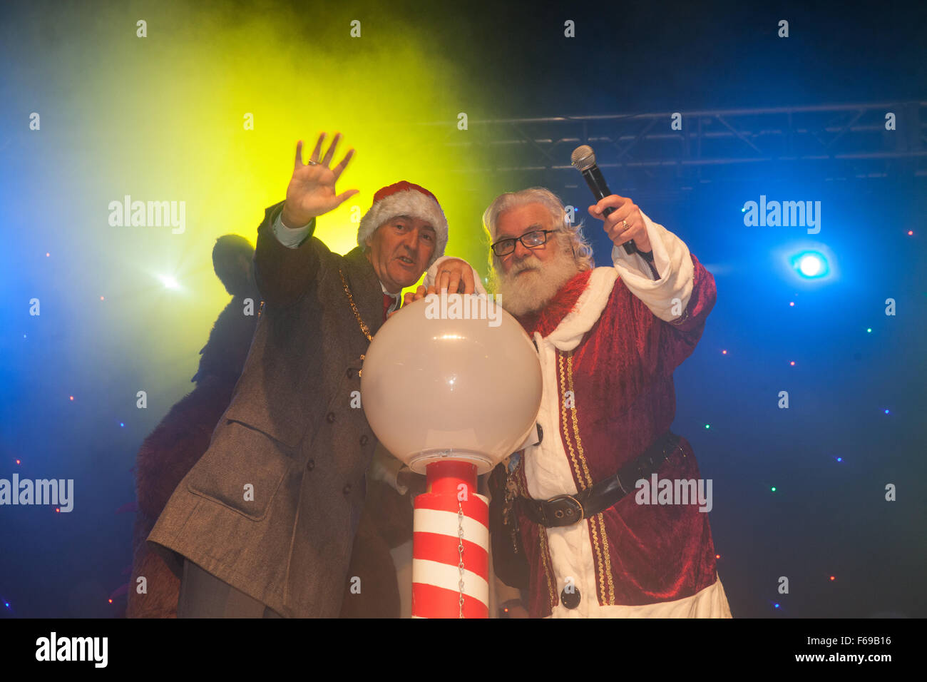 Belfast, UK. 14th November 2015. Christmas Lights Switched on in