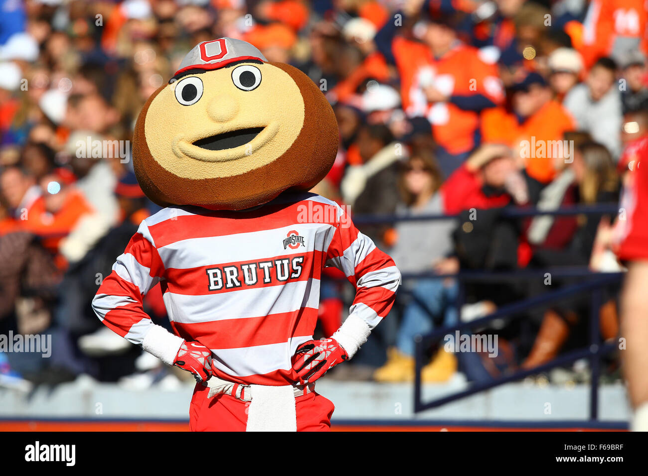 November, 14, 2015: Ohio State Buckeyes mascot Bucky is seen during the ...