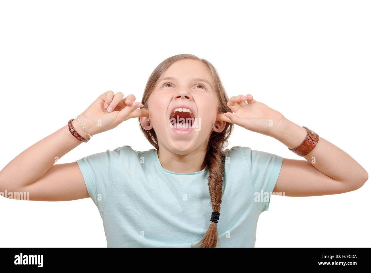 Ear cover girl hires stock photography and images Alamy