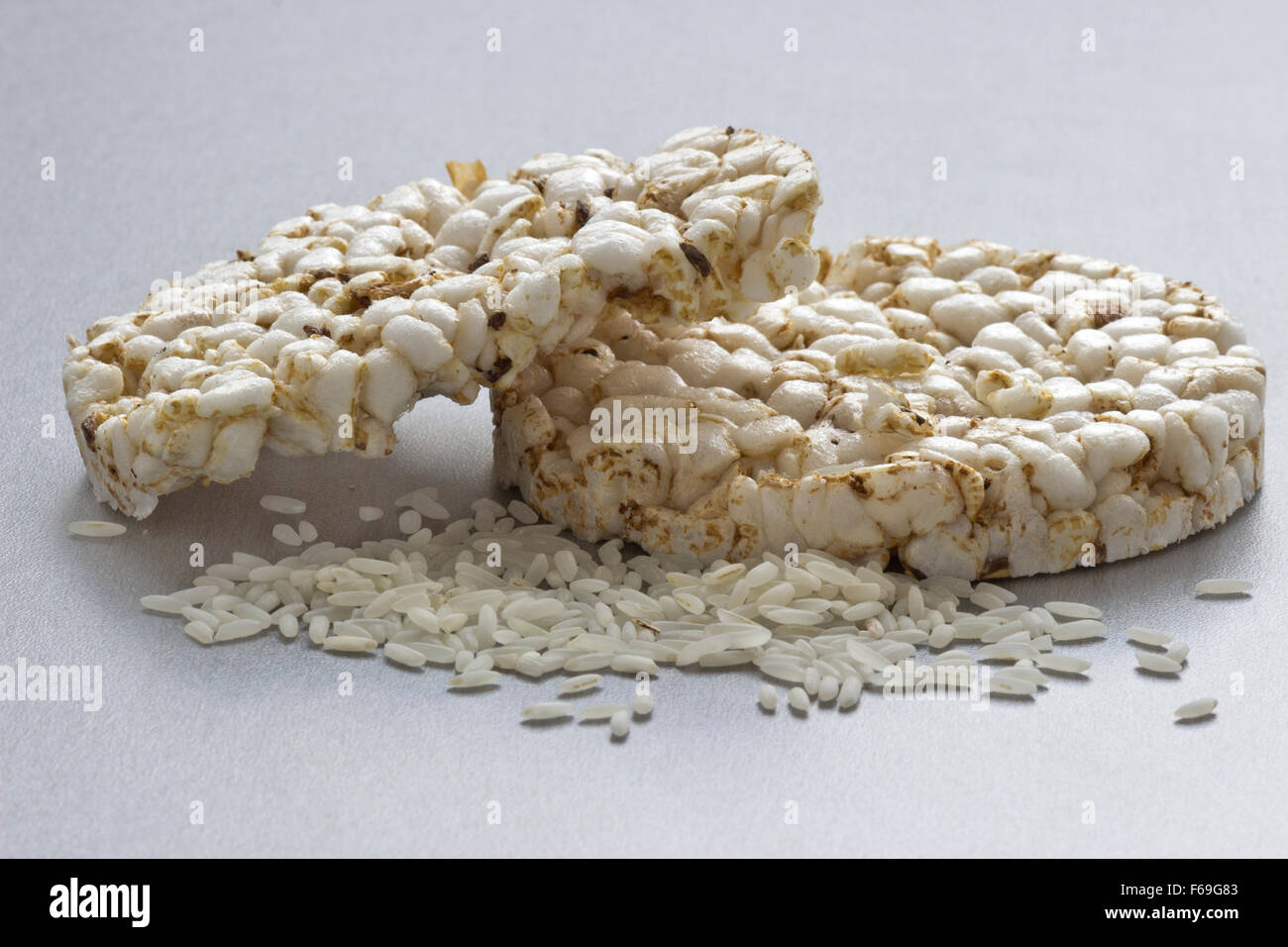 Puffed rice cake Stock Photo