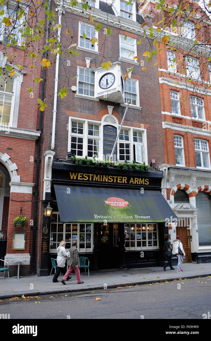 The Westminster Arms Pub in Westminster London UK Stock Photo