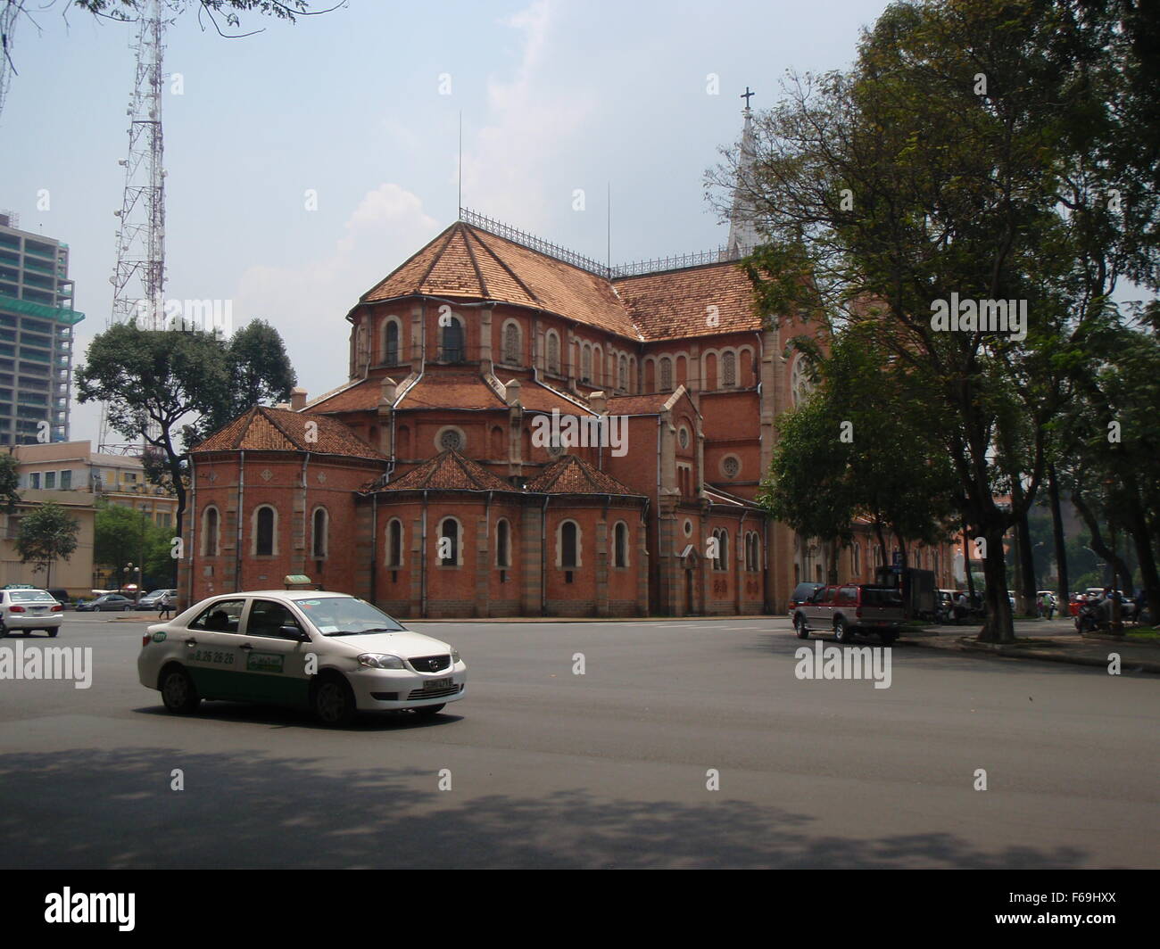 Saigon Notre-Dame Basilica Stock Photo