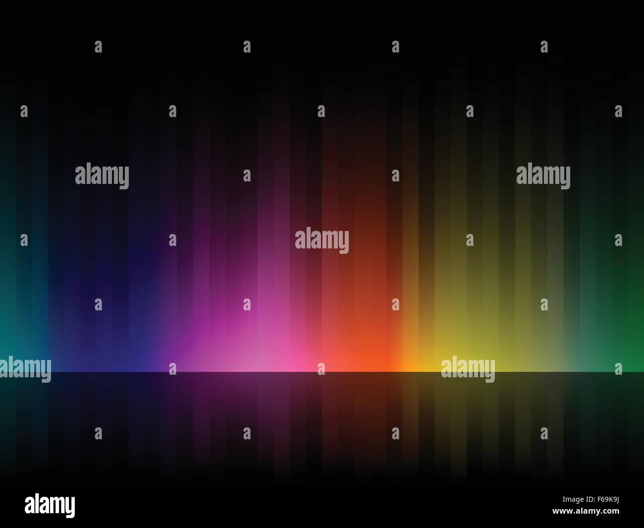 Color abstract stripe background with reflection. Vector illustration ...