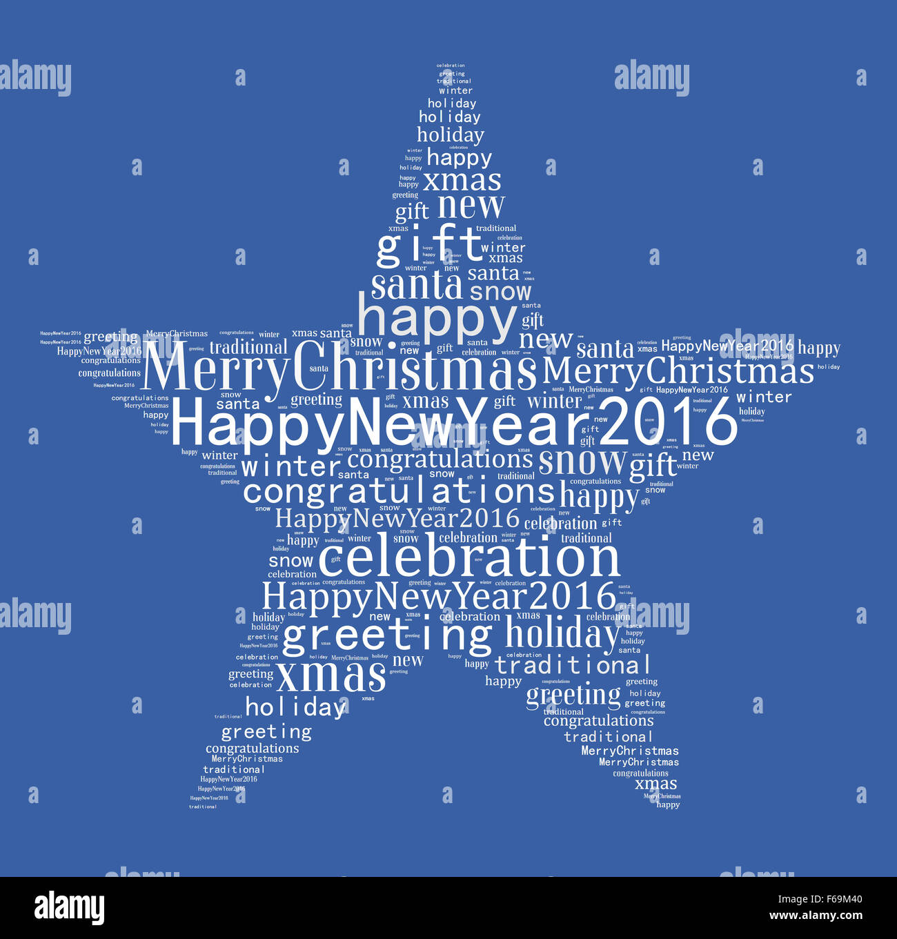 Happy new year illustration word cloud concept Stock Photo - Alamy
