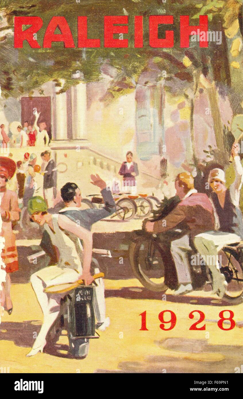 Cover for 1928 Raleigh Cycle Co Ltd catalogue Stock Photo