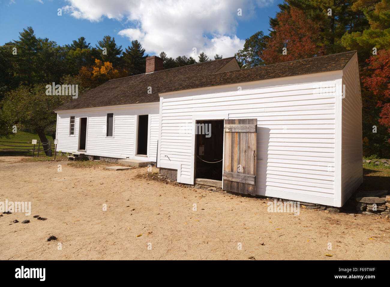 The 19th century ( 1800s ) Bixby House, Old Sturbridge Living Museum