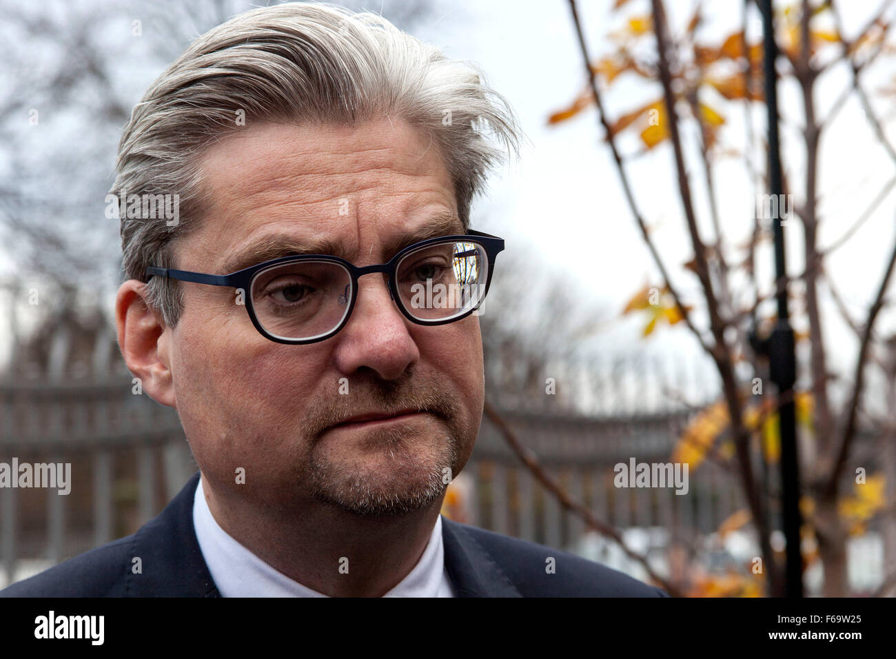 Copenhagen, Denmark, November 15th, 2015: Minister of Justice, Soeren ...