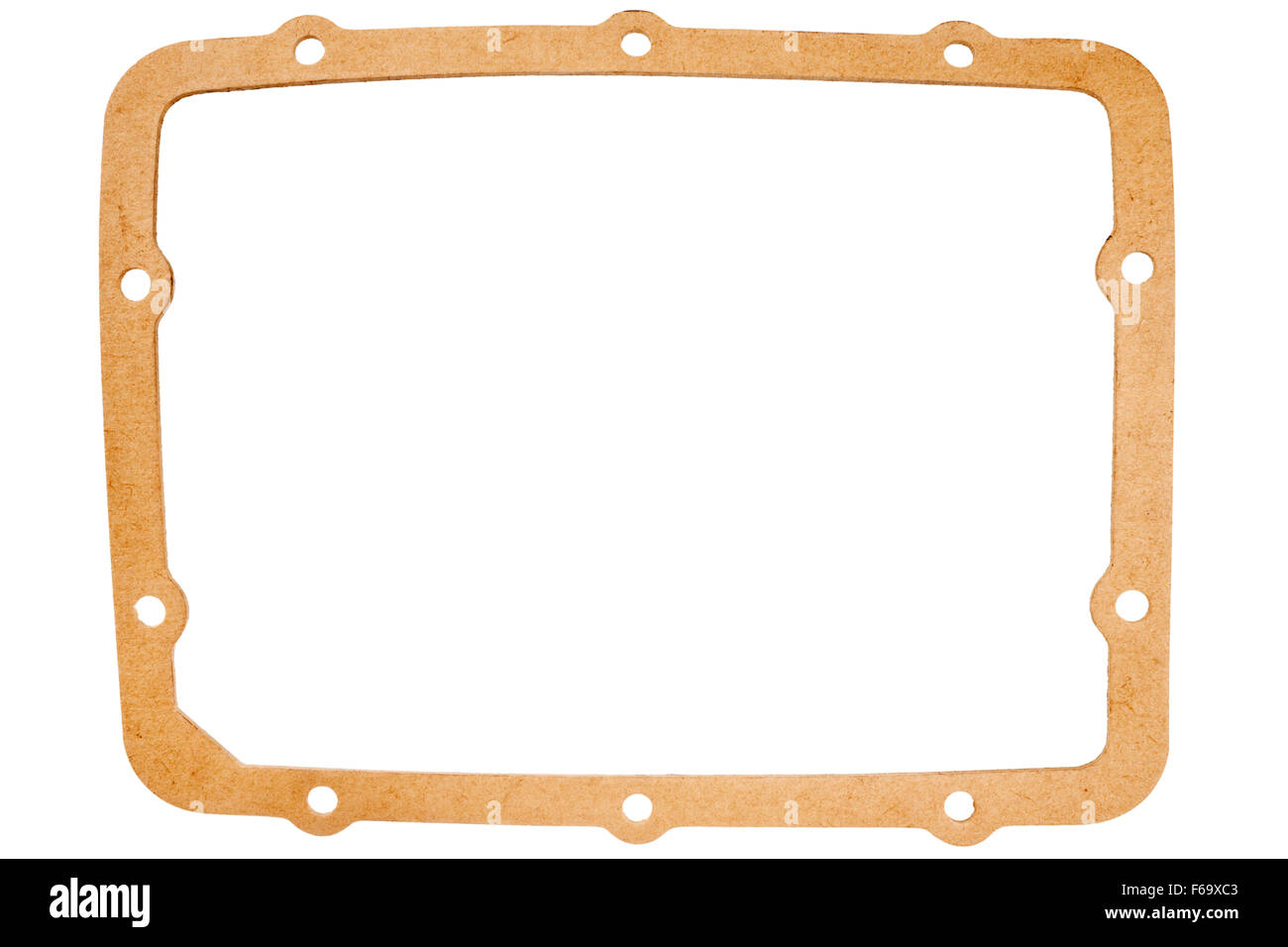 Old paper gasket isolated on white background Stock Photo Alamy