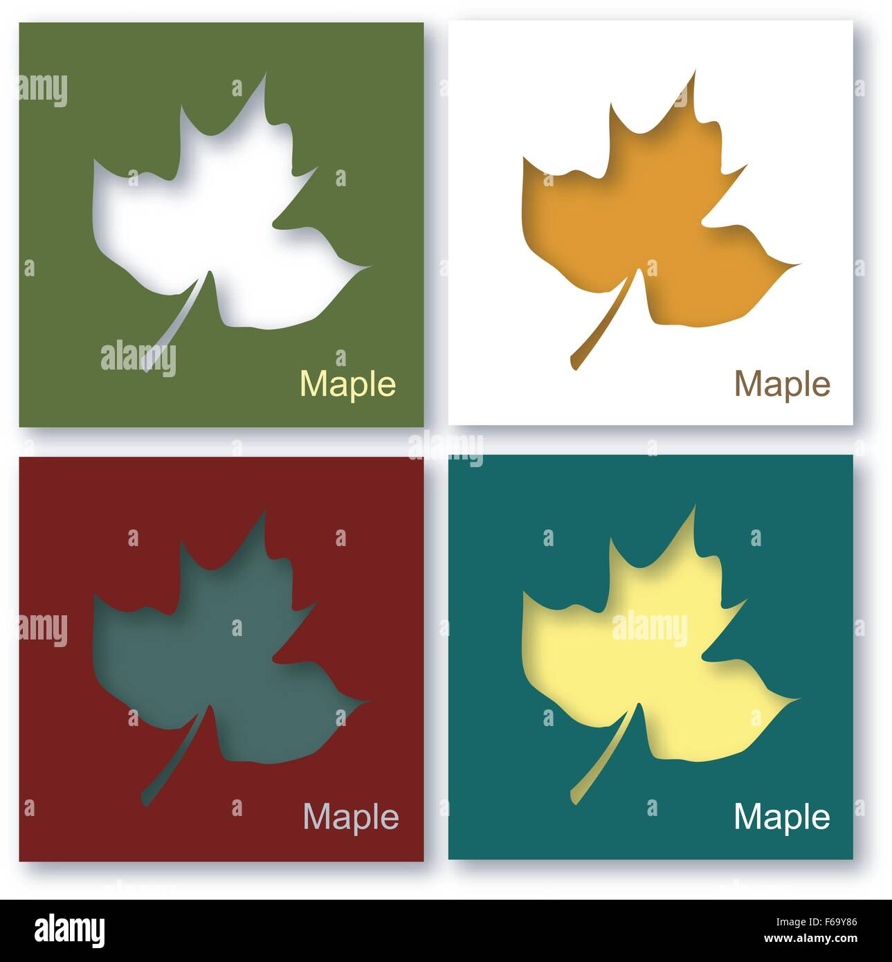maple icons,background 07 Stock Vector Image & Art - Alamy