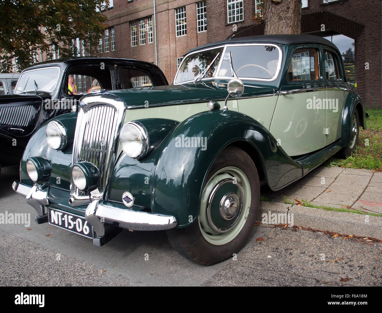 A 1952 Riley, displayed at Oisterwijkste Stoomdagen 2015, showcasing ...